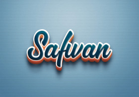 Cursive Name DP: Safwan