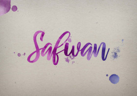Safwan Watercolor Name DP