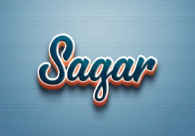 Cursive Name DP: Sagar