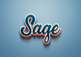 Cursive Name DP: Sage