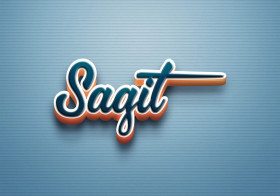 Cursive Name DP: Sagit