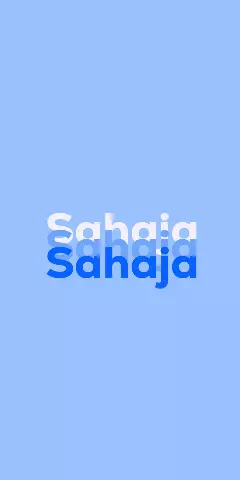 Name DP: Sahaja