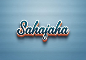 Cursive Name DP: Sahajaha