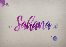 Sahana Watercolor Name DP