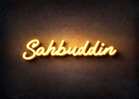 Glow Name Profile Picture for Sahbuddin