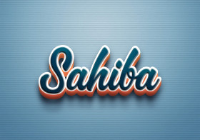 Cursive Name DP: Sahiba
