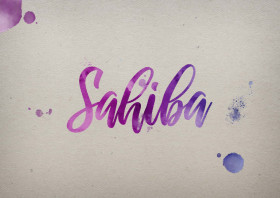 Sahiba Watercolor Name DP