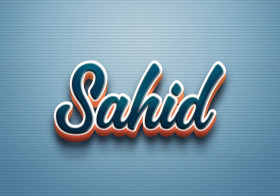 Cursive Name DP: Sahid