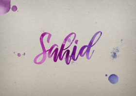 Sahid Watercolor Name DP