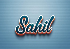 Cursive Name DP: Sahil