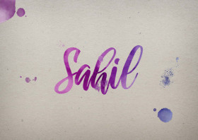 Sahil Watercolor Name DP