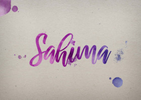 Sahima Watercolor Name DP