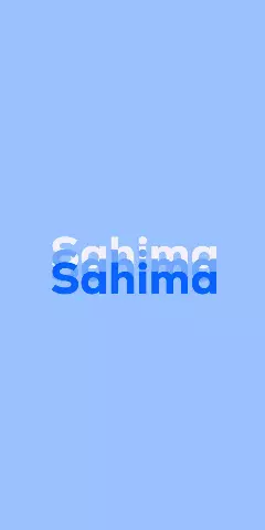 Name DP: Sahima