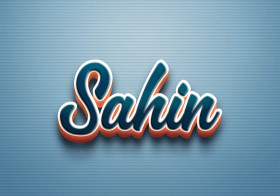 Cursive Name DP: Sahin