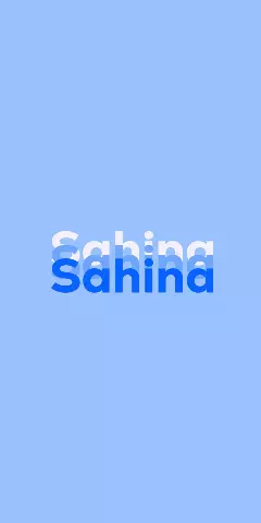 Name DP: Sahina