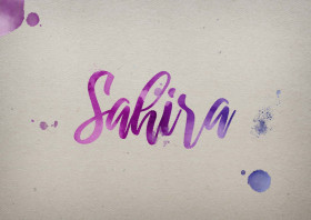 Sahira Watercolor Name DP
