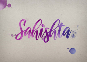 Sahishta Watercolor Name DP