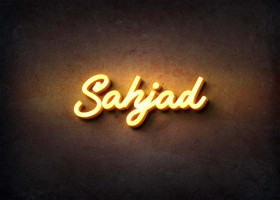 Glow Name Profile Picture for Sahjad