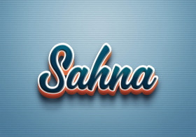 Cursive Name DP: Sahna