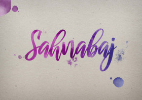 Sahnabaj Watercolor Name DP