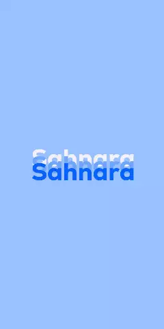 Name DP: Sahnara