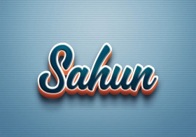 Cursive Name DP: Sahun