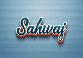 Cursive Name DP: Sahwaj