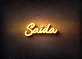 Glow Name Profile Picture for Saida
