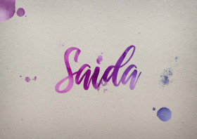 Saida Watercolor Name DP