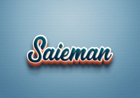 Cursive Name DP: Saieman