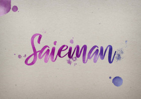 Saieman Watercolor Name DP