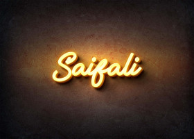 Glow Name Profile Picture for Saifali