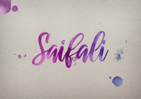 Saifali Watercolor Name DP