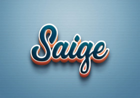 Cursive Name DP: Saige