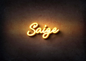Glow Name Profile Picture for Saige