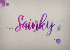 Sainky Watercolor Name DP