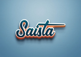 Cursive Name DP: Saista