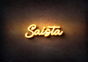 Glow Name Profile Picture for Saista