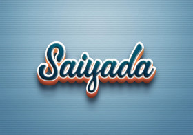 Cursive Name DP: Saiyada