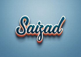 Cursive Name DP: Saizad