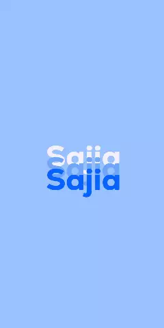 Name DP: Sajia