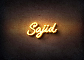 Glow Name Profile Picture for Sajid