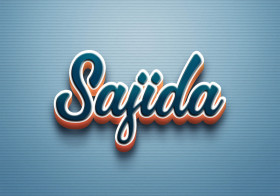 Cursive Name DP: Sajida
