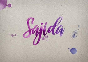 Sajida Watercolor Name DP