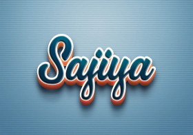 Cursive Name DP: Sajiya