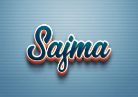 Cursive Name DP: Sajma
