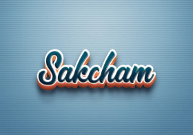 Cursive Name DP: Sakcham