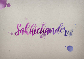 Sakhichander Watercolor Name DP