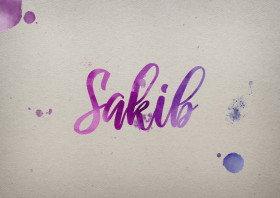 Sakib Watercolor Name DP