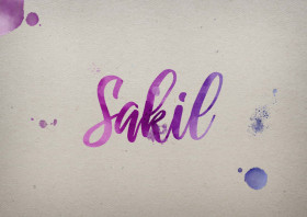 Sakil Watercolor Name DP